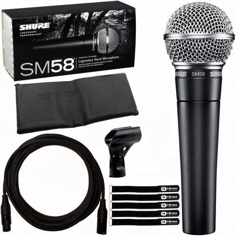 SM58 Microphone with Cable Ties Package | IDJNOW