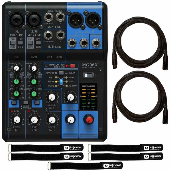 配信機器・PA機器・レコーディング機器 YAMAHA MG06X YAMAHA アナログミキサー MG06X(モニターヘッドフォンセット)【福山