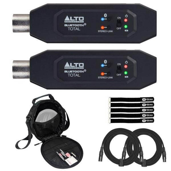 (2) Alto Professional Bluetooth Total MKII Audio Adapters with Case