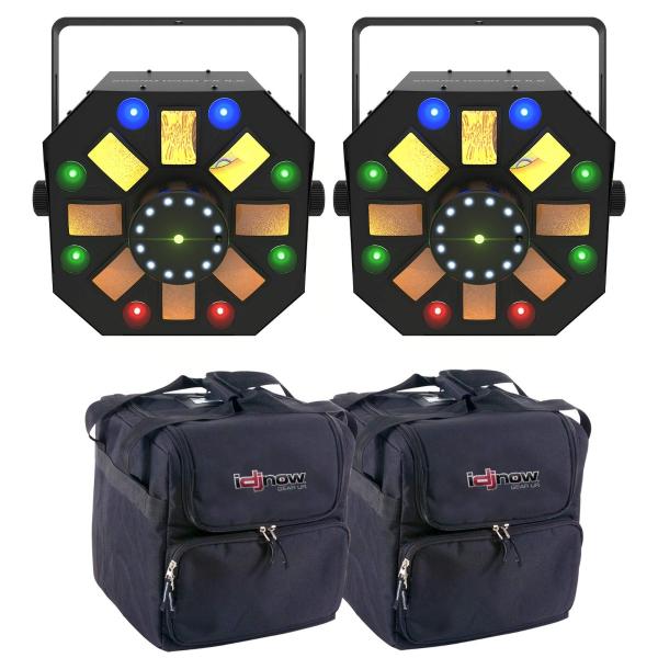 (2) Chauvet DJ SWARMWASHFXILS ILS 4-in-1 LED Effect Fixtures with Bags