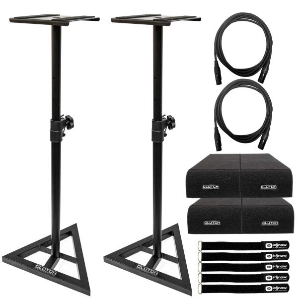 三菱 diamondcrysta ×2 + ErgoGrade-stand 2) Clutch CL-MS2 Studio Monitor Stands with Isolator Pads