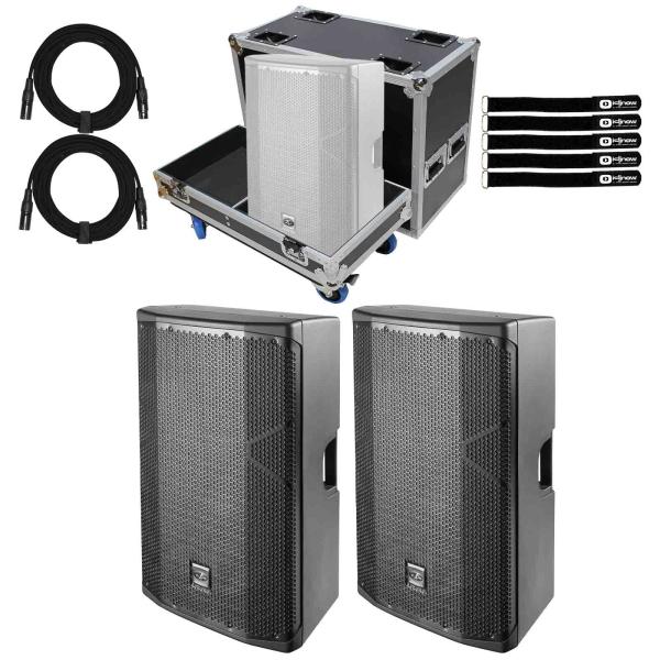 (2) DAS Altea 712A Powered 12" Two-way Loudspeakers with Flight Case