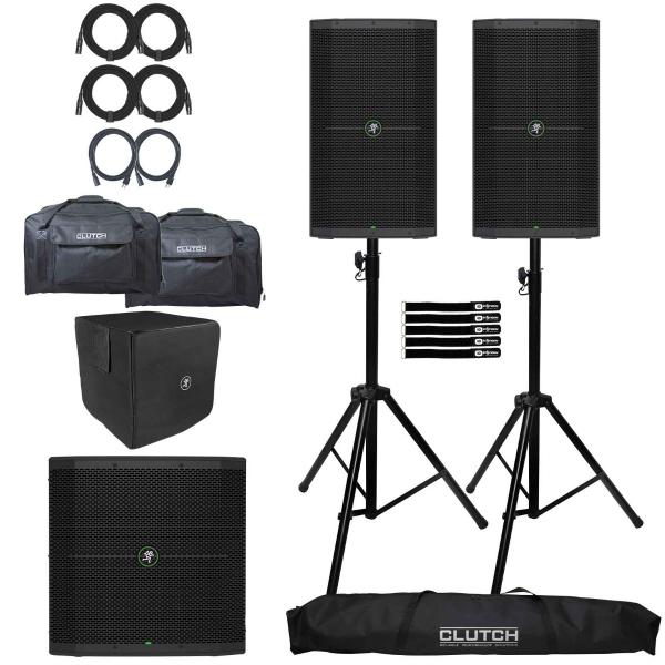 (2) Mackie THUMP212 12" Speakers with 15" Powered Subwoofer