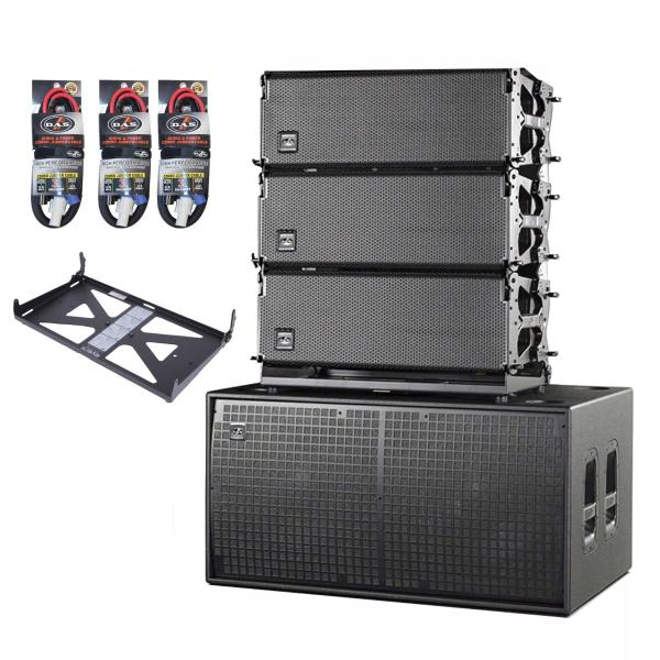 (3) DAS Event-208A Dual 8" Line Array Speakers & (1) Dual 18" Subwoofer
