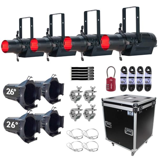 4x ADJ Encore ProfilePro Color & 26