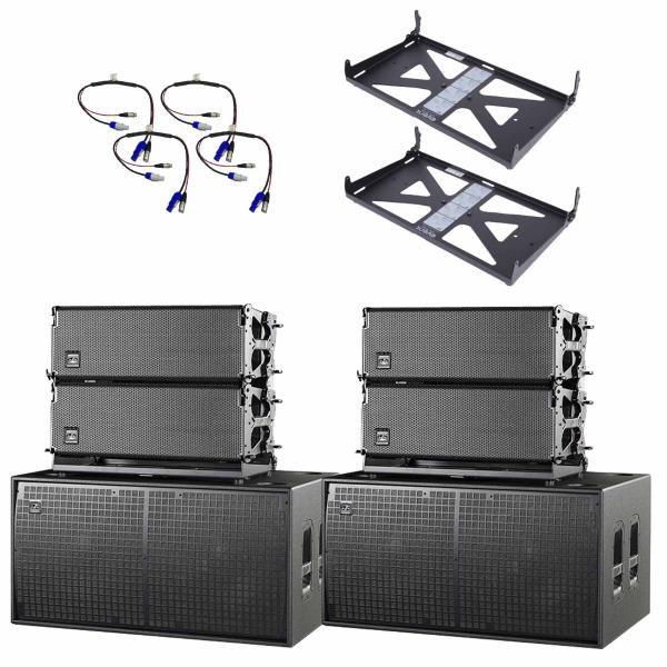 (4) DAS Event-208A Dual 8 inch Line Array Speakers & (2) Dual 18 inch Subwoofers