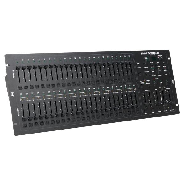 ADJ SCENE-SETTER-48 48-Channel Dimming Console Angle 1