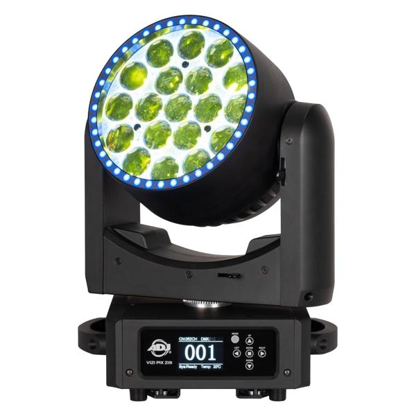 ADJ Vizi Pix Z19 19 x 30W RGBL RGB Background Moving Head Wash Fixture