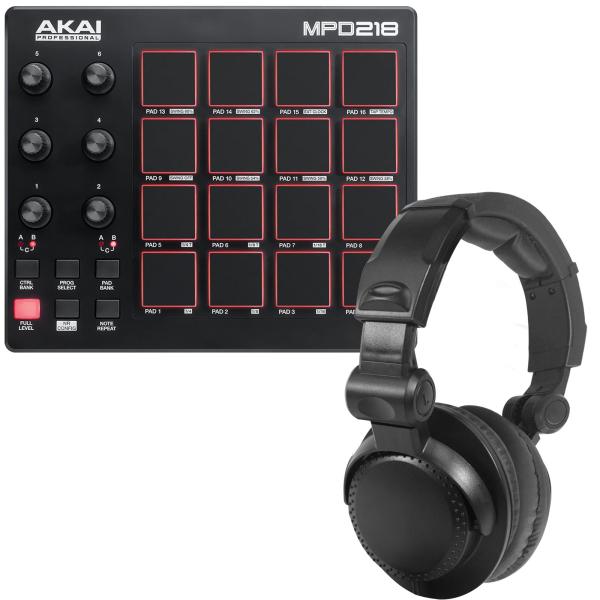 AKAI MPD218 ほぼ新品 Akai MPD218 Pad Controller with Headphones | IDJNOW