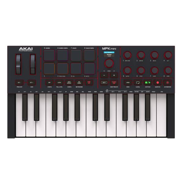 Akai Professional MPK Mini 4 Black Keyboard with Headphones