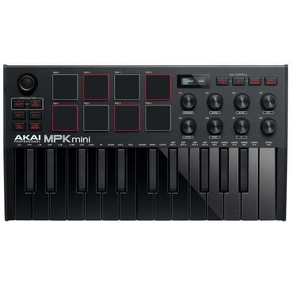 Akai MPK Mini MK3 Black Controller with Case | IDJNOW