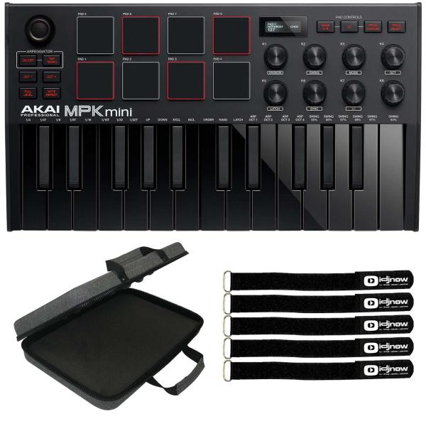 Akai Professional MPK Mini MK3 Black Keyboard Controller with Case