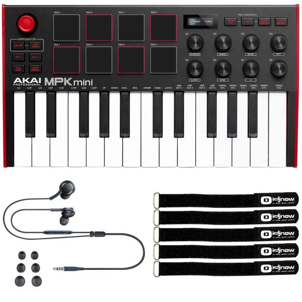 Akai Professional MPK Mini MK3 Keyboard Controller with Earphones