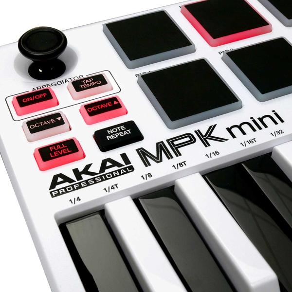 Akai Professional MPK Mini mkII White Keyboard Controller | IDJNOW Akai Professional MPK Mini mkII White Keyboard Controller | IDJNOW