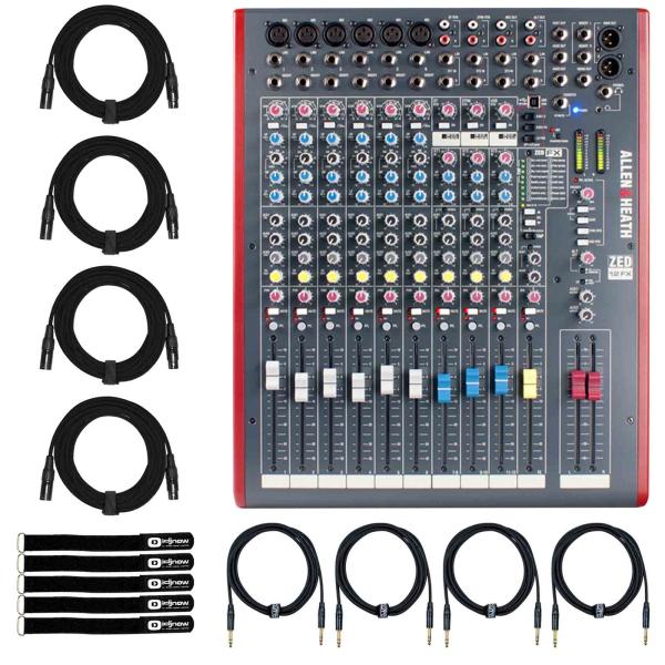 Allen & Heath ZED-12FX Multipurpose Mixer & Cables | IDJNOW