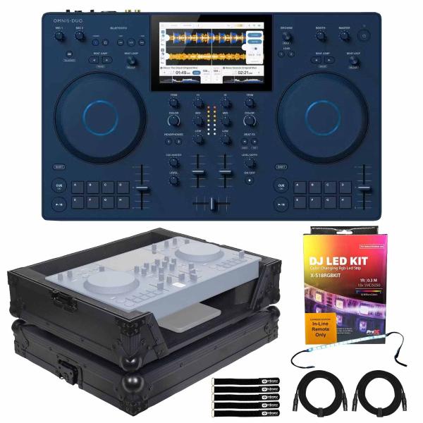 AlphaTheta OMNIS-DUO Portable DJ System with Black Flight Case Pack