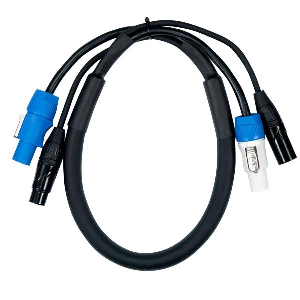 American DJ AC3PPCON3 3' 3pin XLR DMX & Locking Power Link Cable