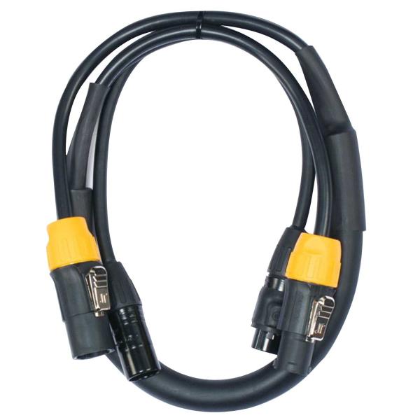 American DJ AC5PTRUE3 IP65-Rated 3FT 5-Pin Locking Power Link Combo Cable