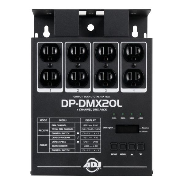 American DJ DP-DMX20L 4 Channel Portable DMX Dimmer / Switch Pack