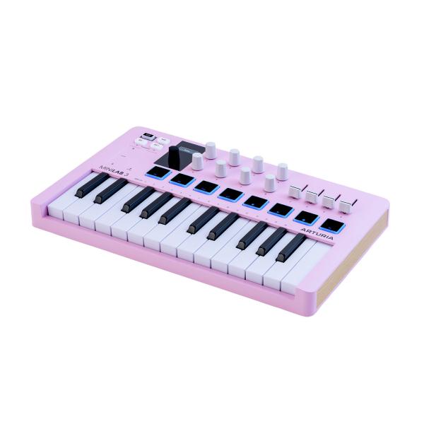 Arturia MiniLab 3 Hybrid Keyboard Controller - Rose Quartz