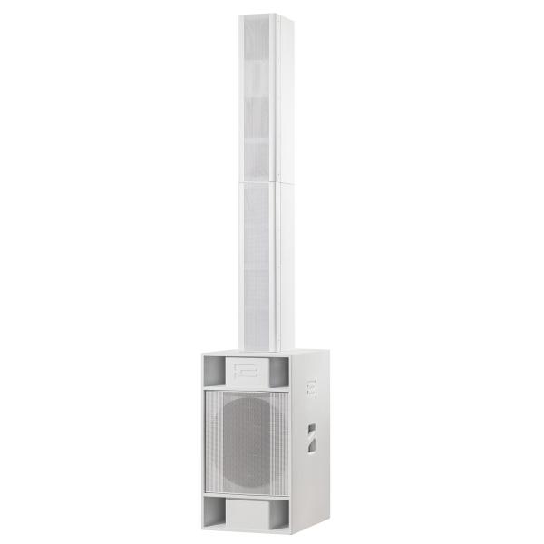 BASSBOSS Sublim8 3-Way Column PA System with 18" Subwoofer - White