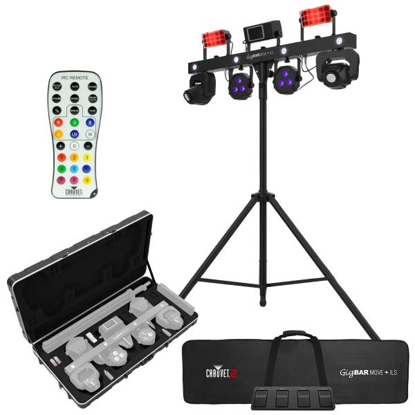Chauvet DJ GigBAR Move + ILS Effect Lighting System with Fixtures Case