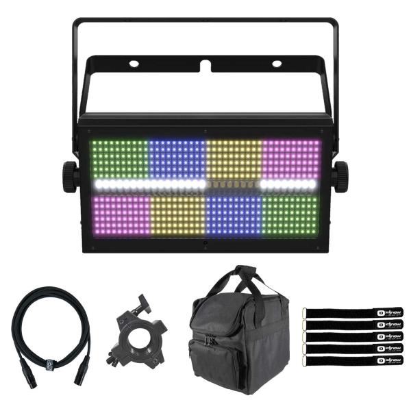 Chauvet DJ Shocker Panel FX Blinder/Wash/Strobe Light with Gear Bag