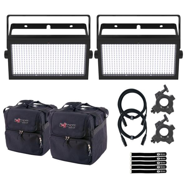 Chauvet DJ SHOCKERPANEL480 Cool White LED Blinders 2-Pack with Cases
