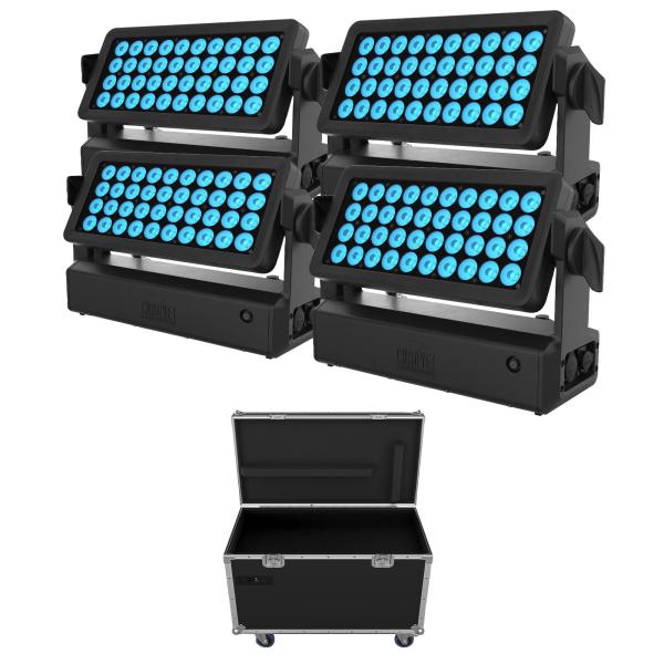Chauvet Professional WELL PANEL X (4) Black Panels with Charging Case