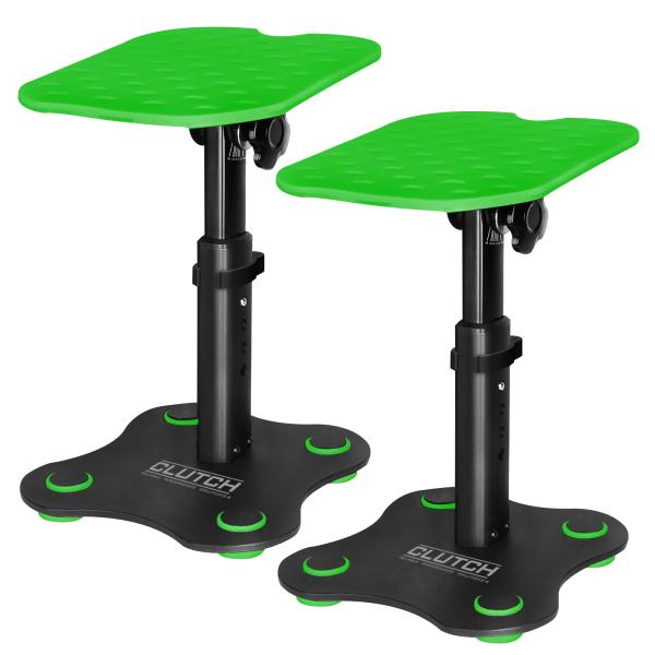 Mackie CR3-x Monitors with Clutch Stands & Green Trim | IDJNOW