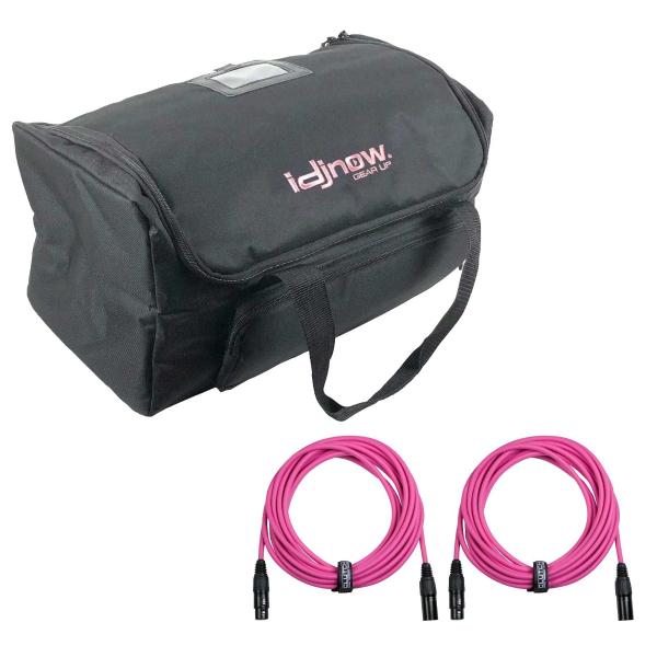 Clutch 20' Pink Sure-Fit XLR Microphone / Speaker Cable with Bag Pack