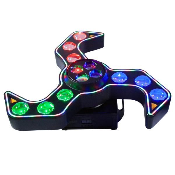 Clutch SPIN-BLADE RGBW LED Motion Strobe Effect Light Fixture