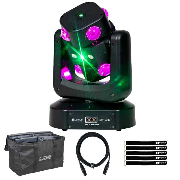 ColorKey CKU-1072 Droid FX Multi-Effect Moving Head with Utility Bag