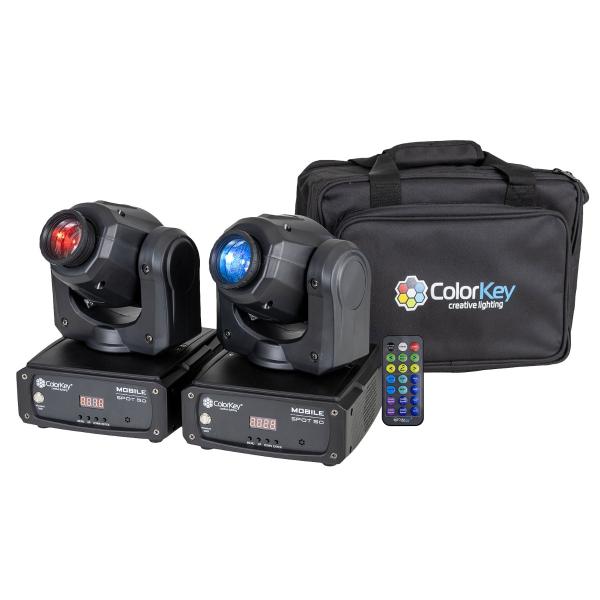 ColorKey CKU-6102 Mobile Spot 50 Moving Head 2-Pack with Bag