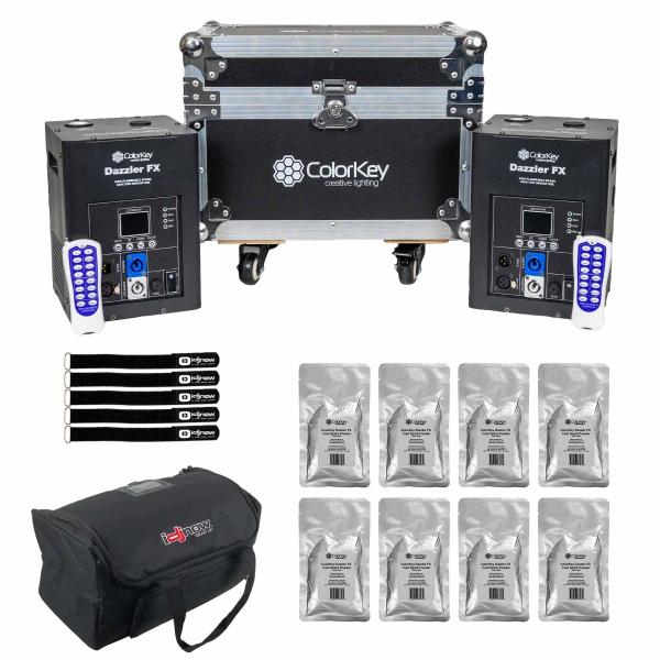 ColorKey CKU-7712 Dazzler FX MKII 2-Pack Bundle with Road Case