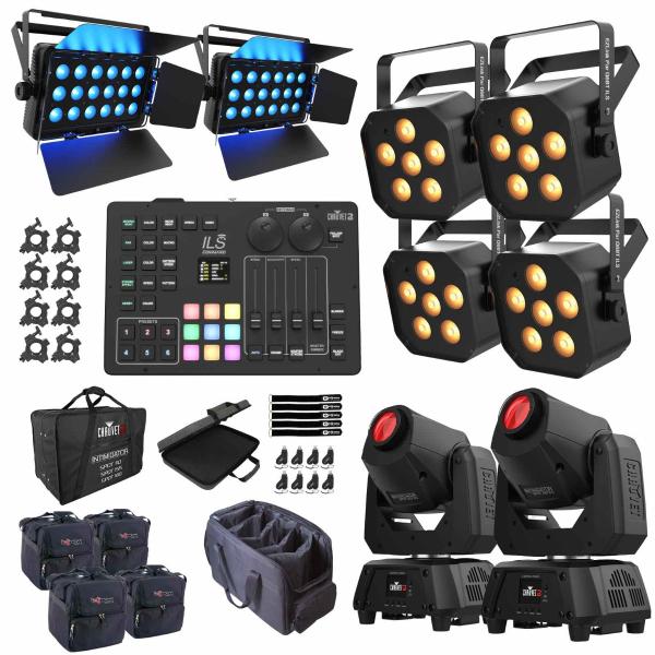 shadowページ 4点セット 4x Chauvet DJ EZLink Par Q6BT ILS & Quad-Color LEDs | IDJNOW