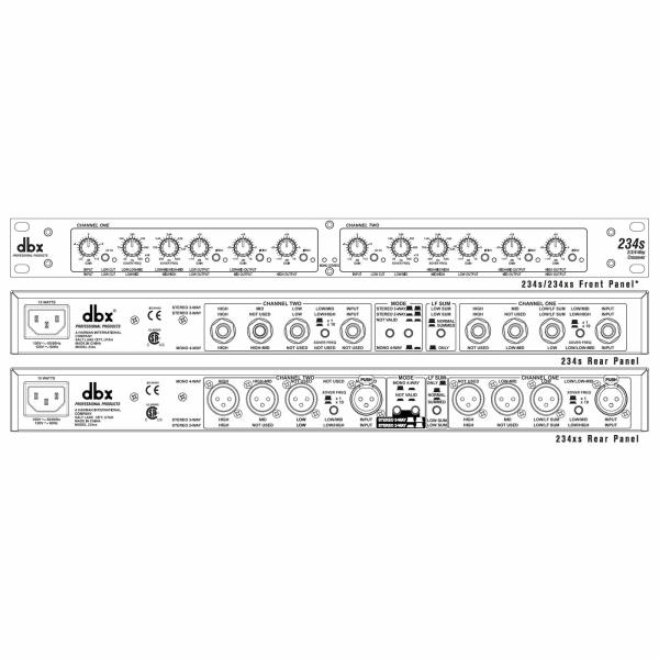 DBX 234s Stereo 2/3 Way Mono 4-Way Crossover | IDJNOW