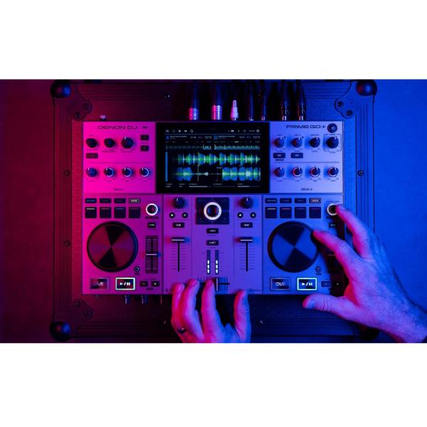 Denon DJ PRIME GO+ Standalone DJ Controller with Black Case