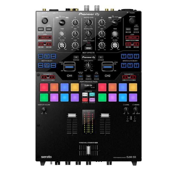 Pioneer DJM-S9 Professional 2-Channel Serato Battle Mixer with (2