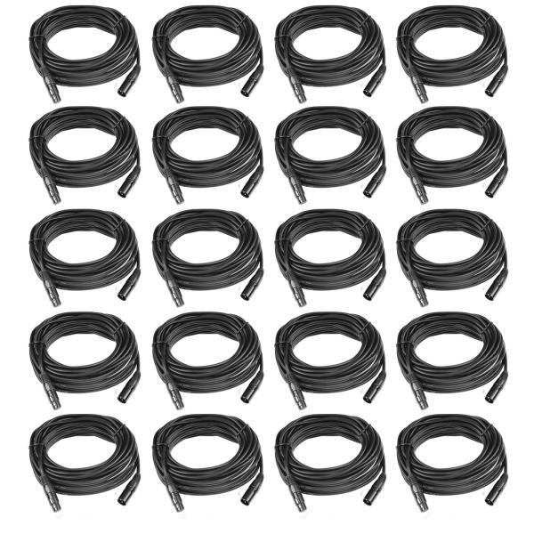 20 Pack DMX100 - 100FT DMX Cables
