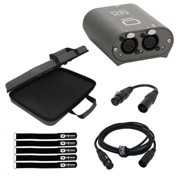 Elation Professional NX DMX USB Powered 2 Port DMX Node w Carry Case & Cable