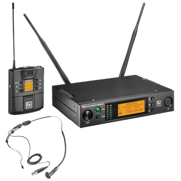 Electro-Voice UHF Wireless Set Featuring HW3 Headworn Microphone