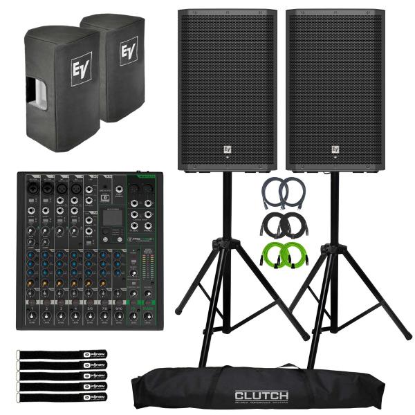 2x Electro-Voice ZLX-15P-G2US Speakers & ProFX10v3+ | IDJNOW
