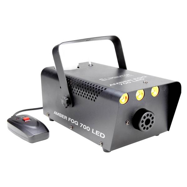 Eliminator Lighting Amber Fog 700 LED 700 Watt Fog Machine with LEDs