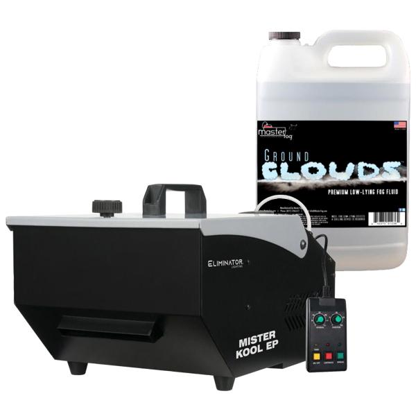 Eliminator Lighting MISTER KOOL EP Fog Machine with 1 Gallon of Fog