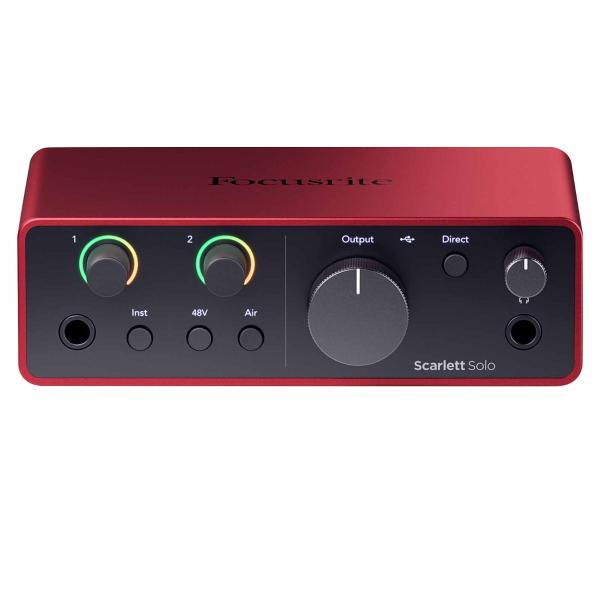 Focusrite Scarlett Solo 4G Interface Home Recording Package | IDJNOW