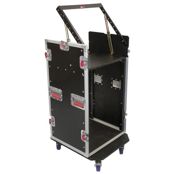 Tour Case Rack Gator G-TOUR 10X16 PU 10U Top 16U Side Road Rack Case | IDJNOW