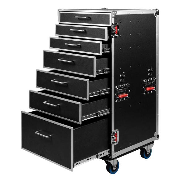 Gator Cases GTOUR-WORKST7 Case with 7 Drawers & Table