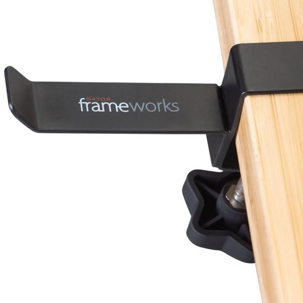 Gator Frameworks GFW-HP-HANGERDESK Clamp-On Headphone Hanger For Desks