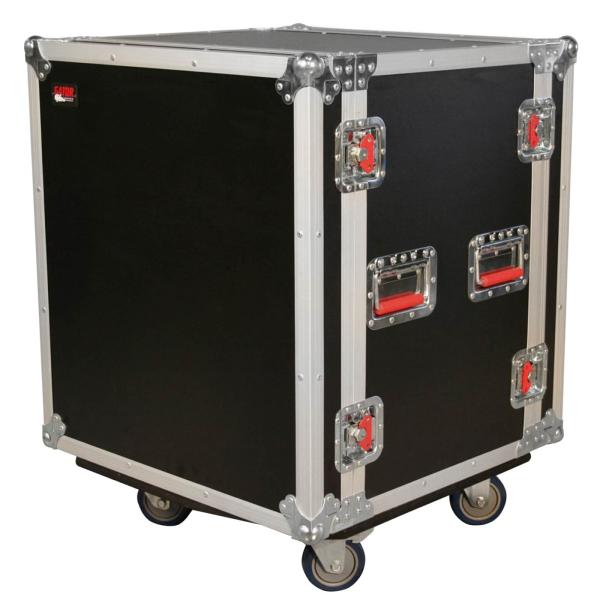 Gator Cases G-TOUR SHK12 CA G-Tour Series 12U Shock Road Rack Case with Casters